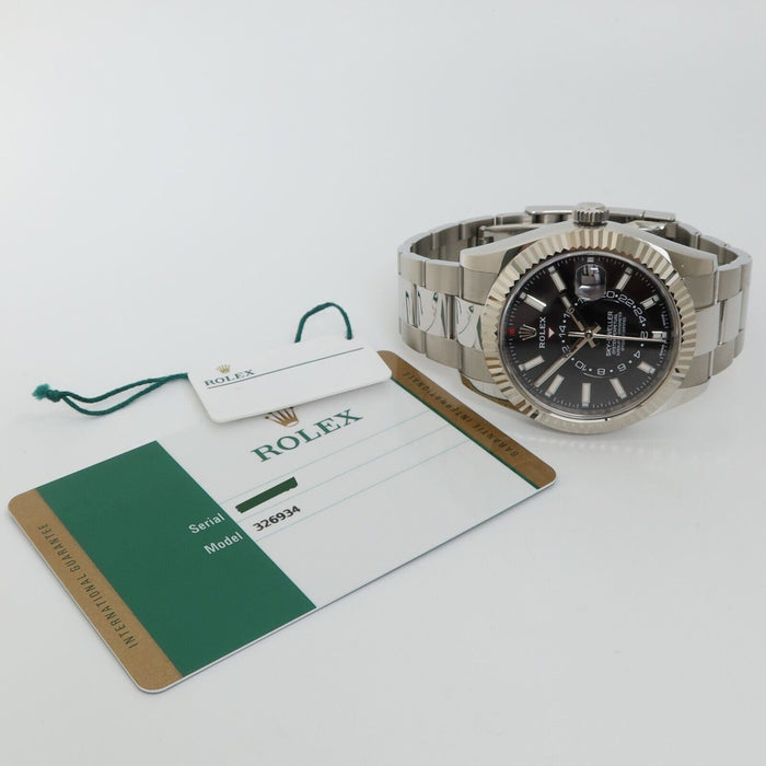 Rolex Sky-Dweller Black Dial Stainless Steel 42MM Automatic Bx/Prs 2018 326934