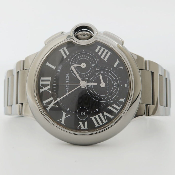 Cartier Ballon Bleu Black Dial Chronograph Automatic Stainless Steel W6920025