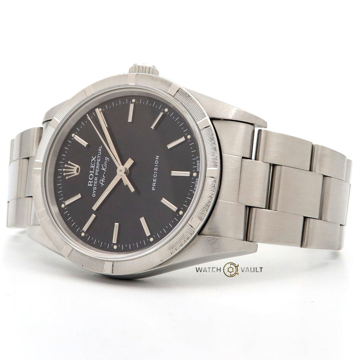 Rolex Air-King Precision Black Stick Dial Stainless Steel 34MM Automatic 14010