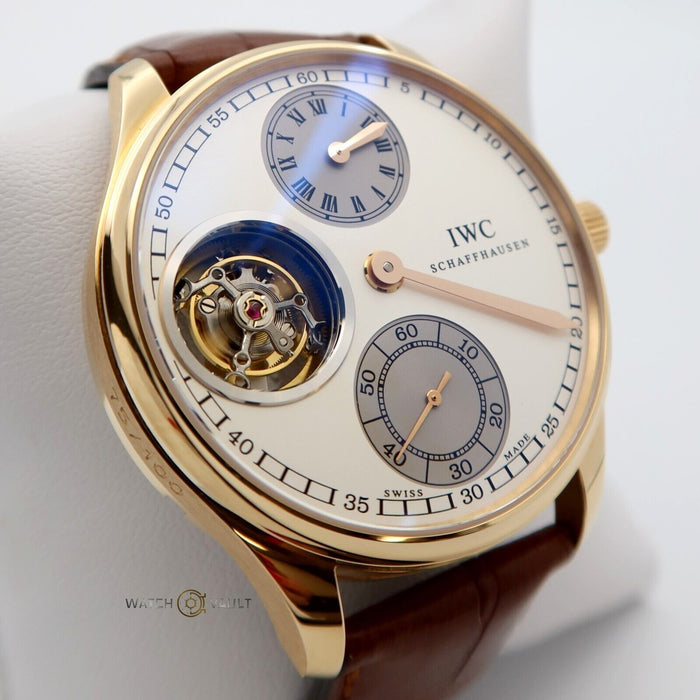 IWC Portuguese Regulator Tourbillon Solid 18kt Rose Gold Manual 43MM IW544602