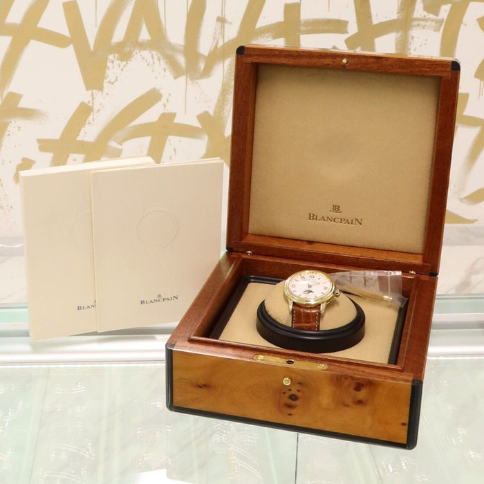 Blancpain Leman Complete Calendar Solid 18kt Yellow Gold 38MM 2763-1418-53