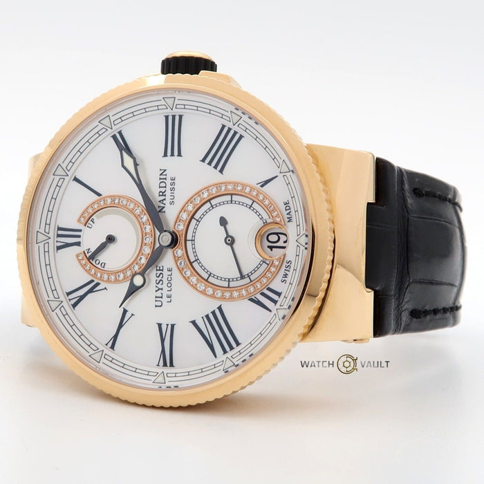 Ulysse Nardin Marine Lady Chronometer Mother of Pearl Diamond Dial 1182-160/490