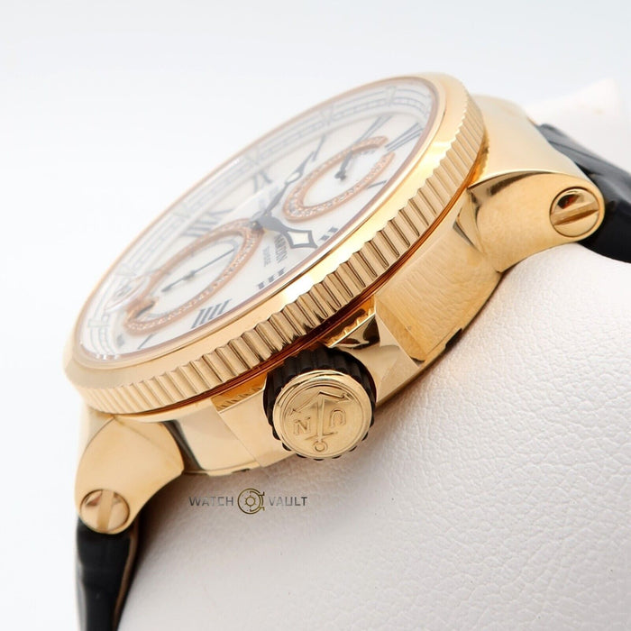 Ulysse Nardin Marine Lady Chronometer Mother of Pearl Diamond Dial 1182-160/490