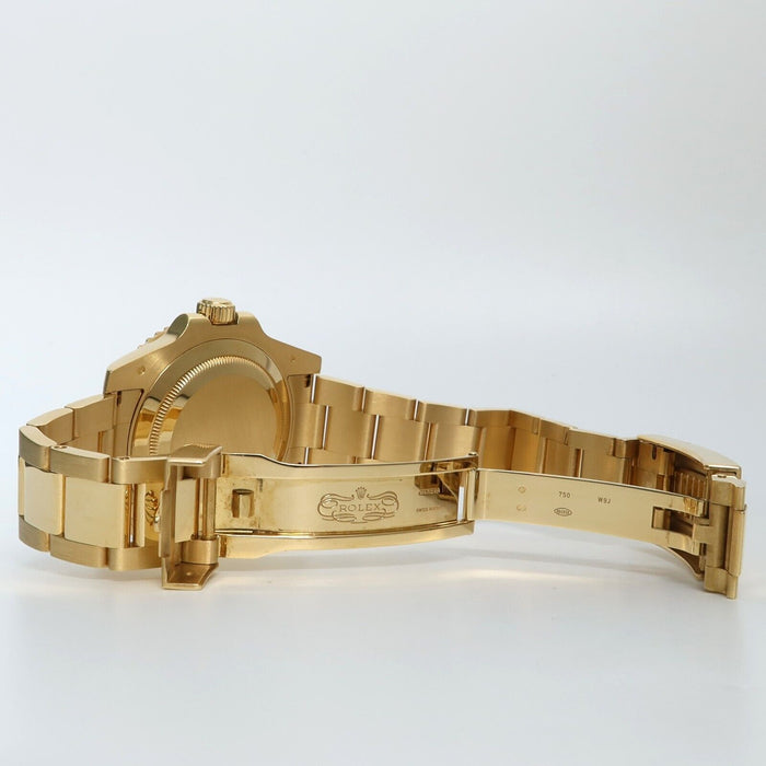 Rolex Submariner Date Blue Dial 18k Yellow Gold Automatic 40MM Bx/Prs 116618LB