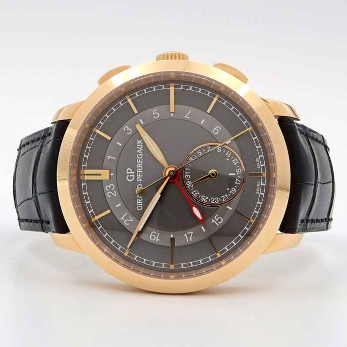 Girard Perregaux 1966 Dual Time 18K Rose Gold Grey Dial 41MM 49544-52-231-BB60