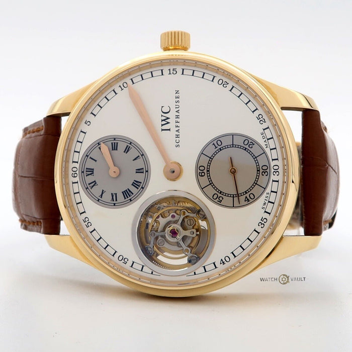 IWC Portuguese Regulator Tourbillon Solid 18kt Rose Gold Manual 43MM IW544602