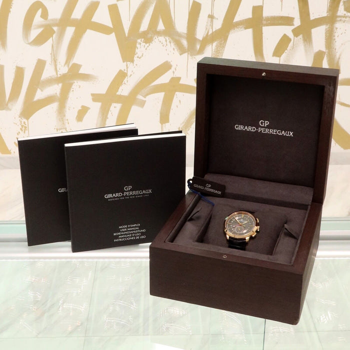 Girard Perregaux 1966 Dual Time 18K Rose Gold Grey Dial 41MM 49544-52-231-BB60