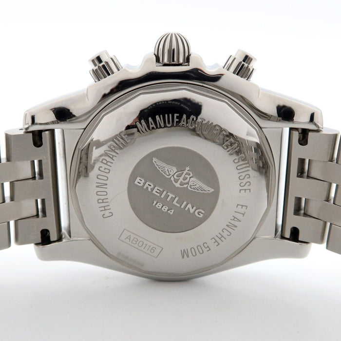 Breitling Chronomat 44 Flying Fish Black Dial Atuomatic Chronograph AB0116