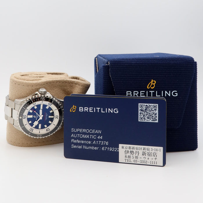 Breitling Superocean 44 Automatic 44 Blue Dial Stainless Steel 300M A17376