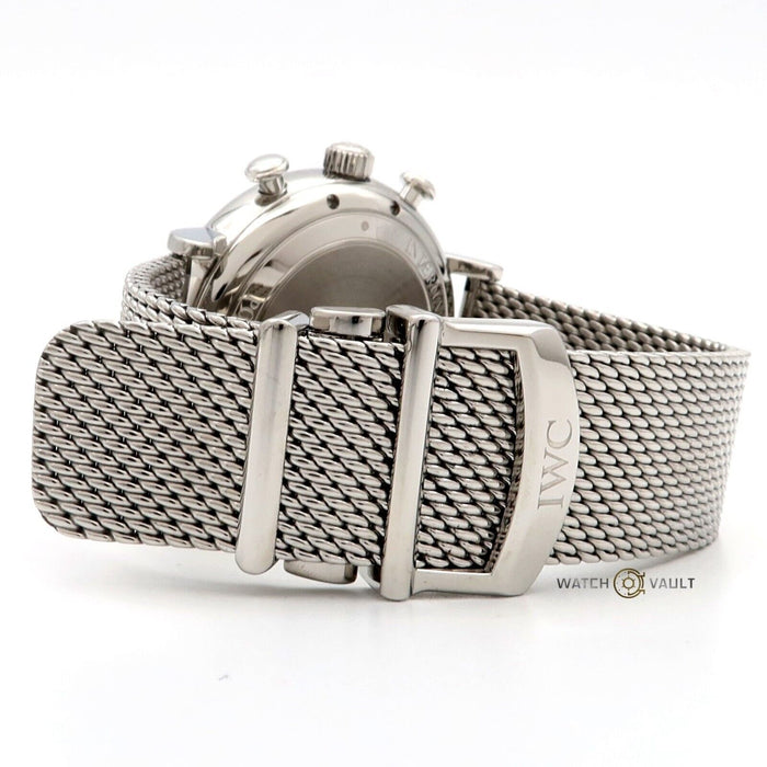 IWC Portofino Chronograph Day/Date Black Dial Automatic Steel 42MM IW391010