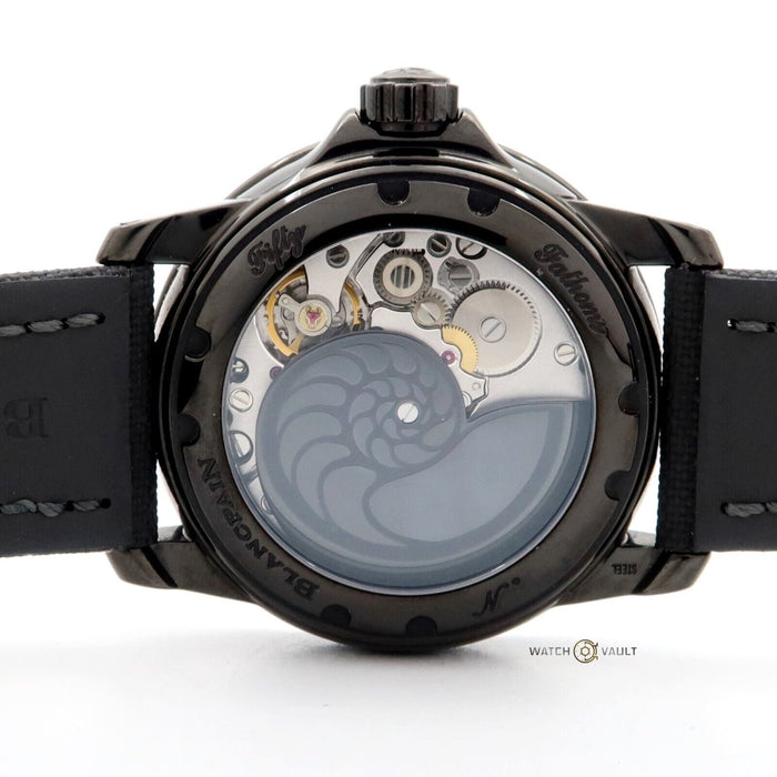 Blancpain Fifty Fathoms Knight Black Dial Steel Automatic 45MM 5015-11C30-52