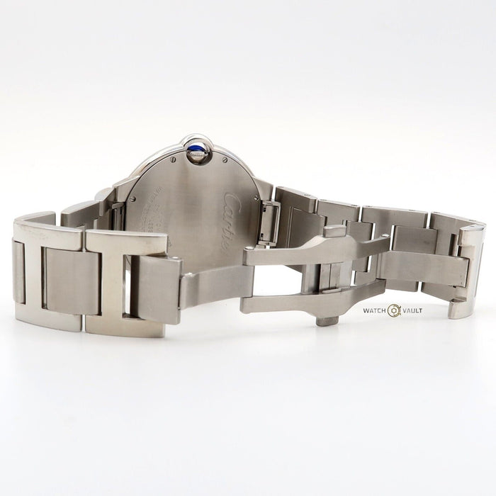 Cartier Ballon Bleu Silver Dial Date 42MM Automatic Stainless Steel W69012Z4