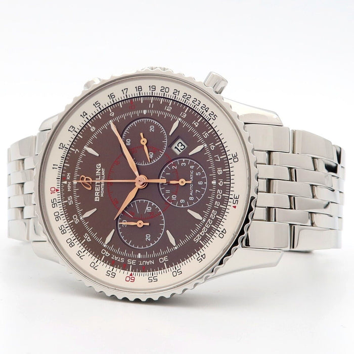 Breitling Montbrillant Navitimer Chronograph Havana Brown Dial 38MM A41370
