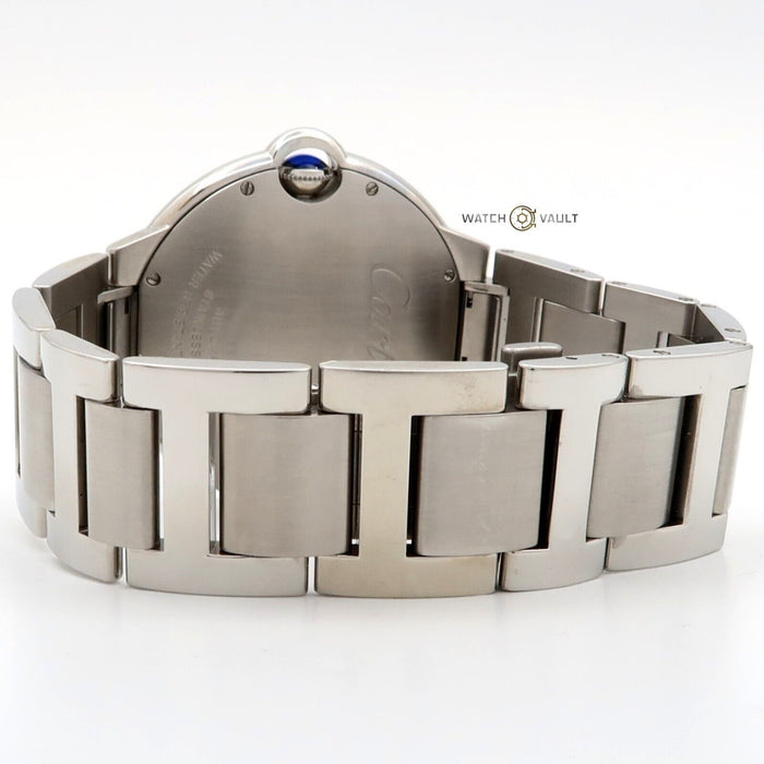 Cartier Ballon Bleu Silver Dial Date 42MM Automatic Stainless Steel W69012Z4