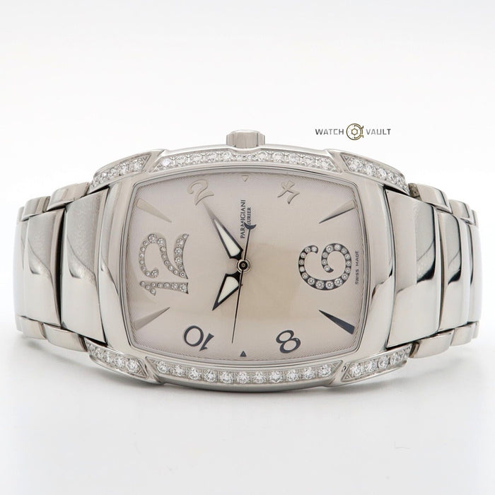 Parmigiani Fleurier Kalpa Kalparisma Automatic Steel MOP Dial Diamond Bezel