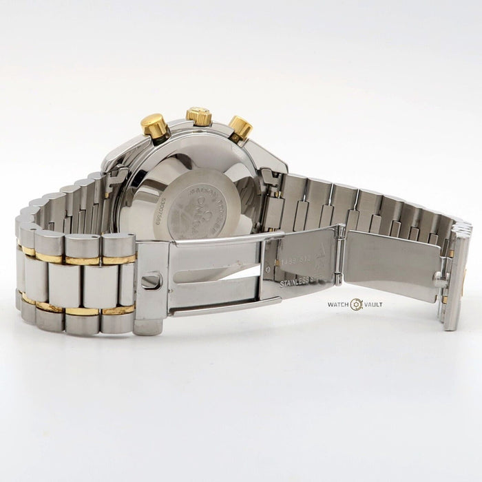 Omega Speedmaster Moonphase White Dial 18k Yellow Gold & Steel 39MM 175.0034