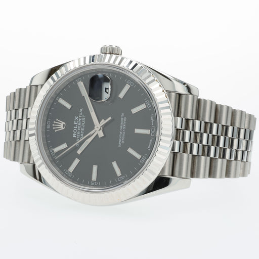 Rolex Datejust 41 Black Stick Dial Stainless Steel Jubilee Bracelet 126334