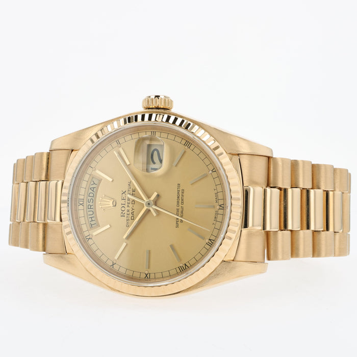 Rolex Day-Date 36 President Automatic Solid 18kt Yellow Gold 18038