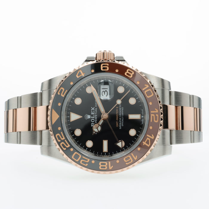 Rolex GMT Master II "Root Beer" 18kt Rose Gold & Stainless Steel 126711CHNR