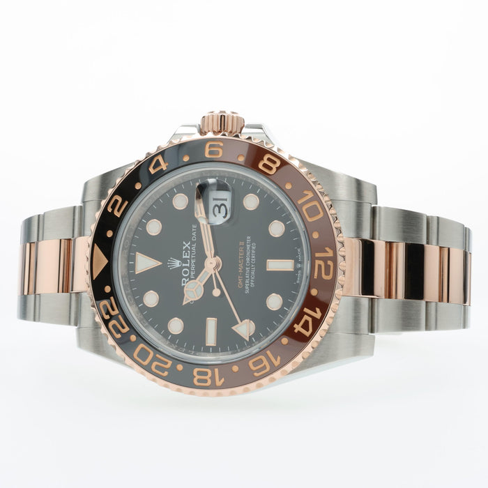 Rolex GMT Master II "Root Beer" 18kt Rose Gold & Stainless Steel 126711CHNR