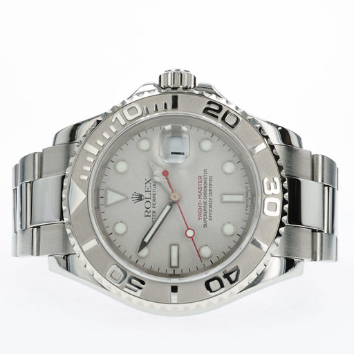 Rolex Yacht-Master Platinum Dial 40mm Stainless Steel 16622