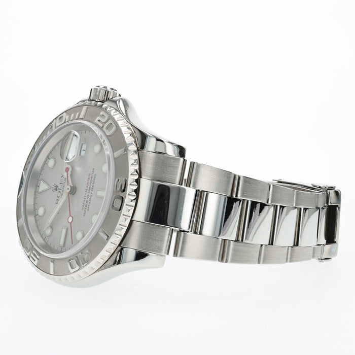 Rolex Yacht-Master Platinum Dial 40mm Stainless Steel 16622