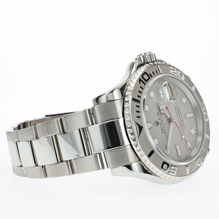 Rolex Yacht-Master Platinum Dial 40mm Stainless Steel 16622