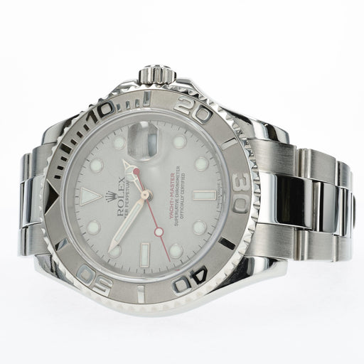 Rolex Yacht-Master Platinum Dial 40mm Stainless Steel 16622