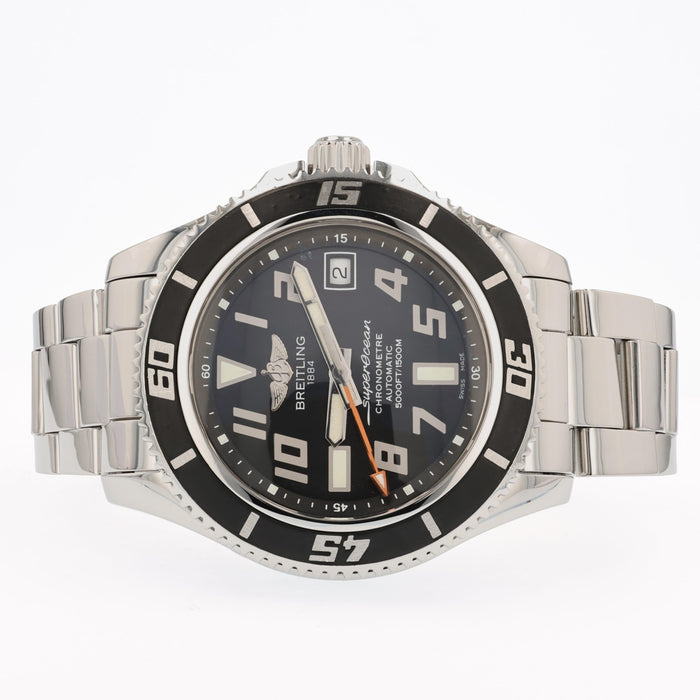 Breitling Superocean 42 Black Dial Stainless Steel Automatic A17364
