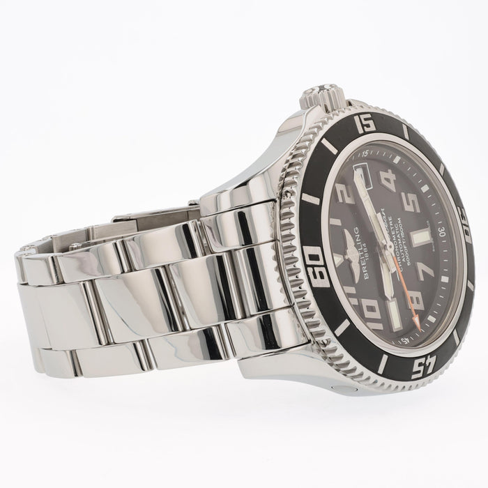 Breitling Superocean 42 Black Dial Stainless Steel Automatic A17364