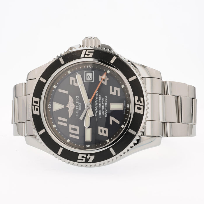 Breitling Superocean 42 Black Dial Stainless Steel Automatic A17364