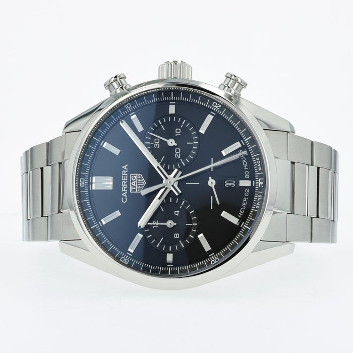 TAG Heuer Carrera Heuer 02 Black Dial Chronograph Automatic Steel CBN2010
