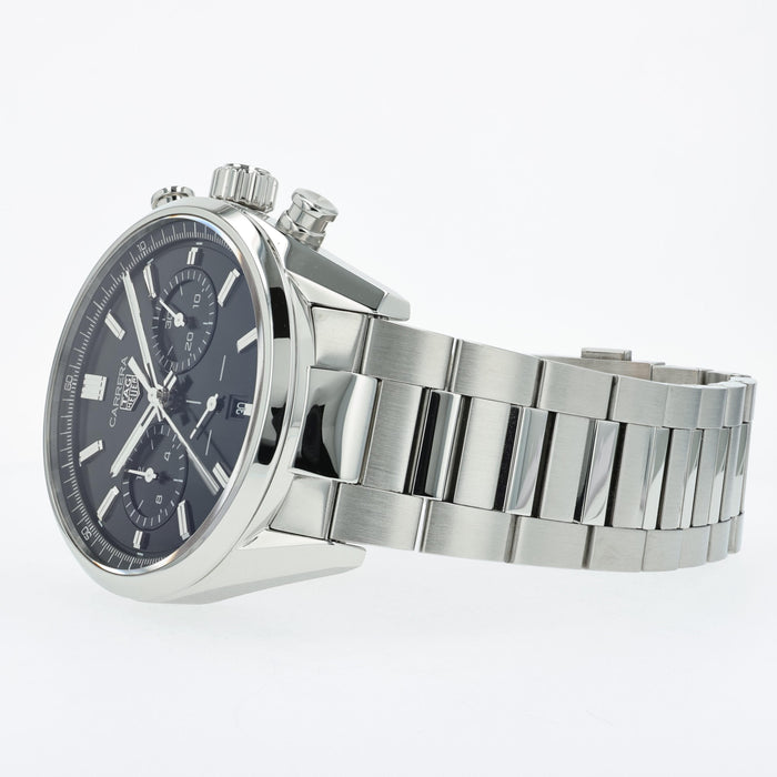 TAG Heuer Carrera Heuer 02 Black Dial Chronograph Automatic Steel CBN2010