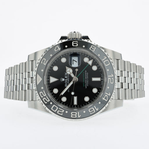 Rolex GMT-Master II Black Dial "Bruce Wayne" Jubilee Stainless Steel 126710GRNR