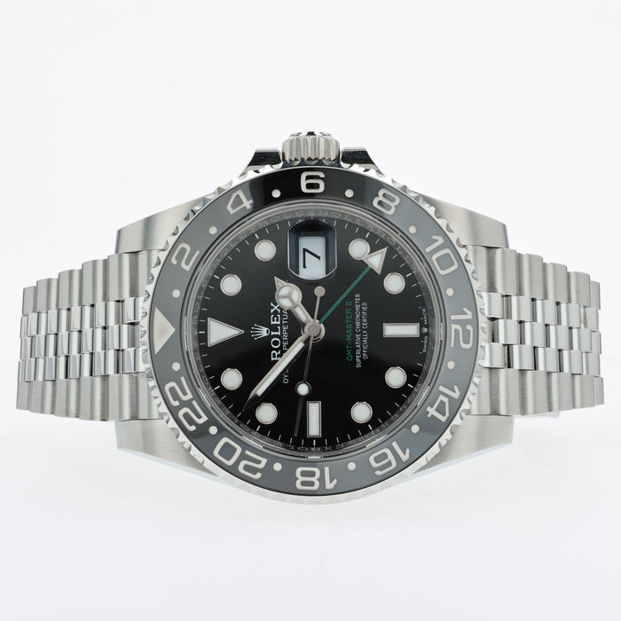 Rolex GMT-Master II Black Dial "Bruce Wayne" Jubilee Stainless Steel 126710GRNR