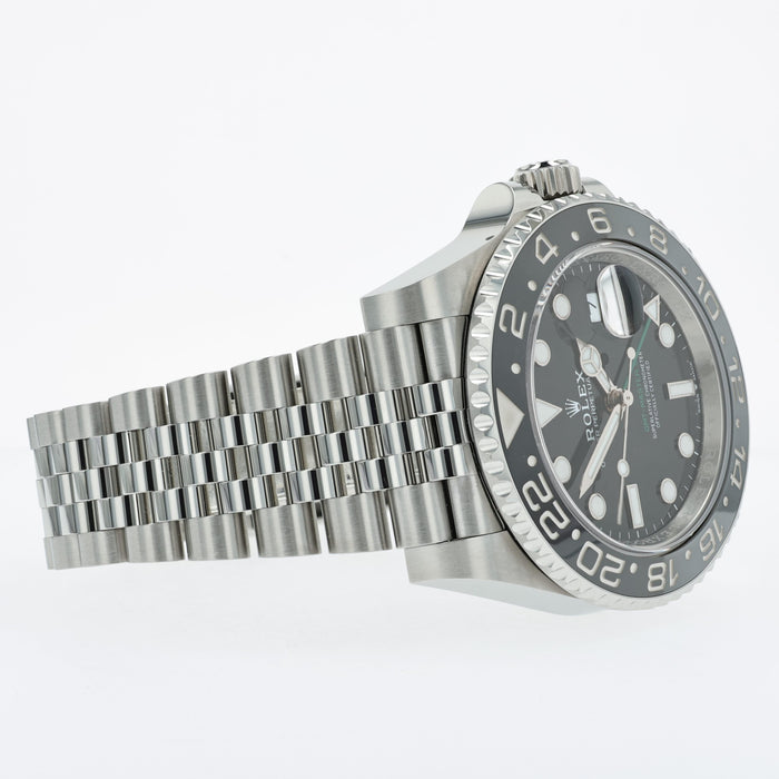 Rolex GMT-Master II Black Dial "Bruce Wayne" Jubilee Stainless Steel 126710GRNR