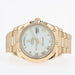 Rolex Day-Date II Factory White Roman Numeral Dial 18k Yellow Gold 218238