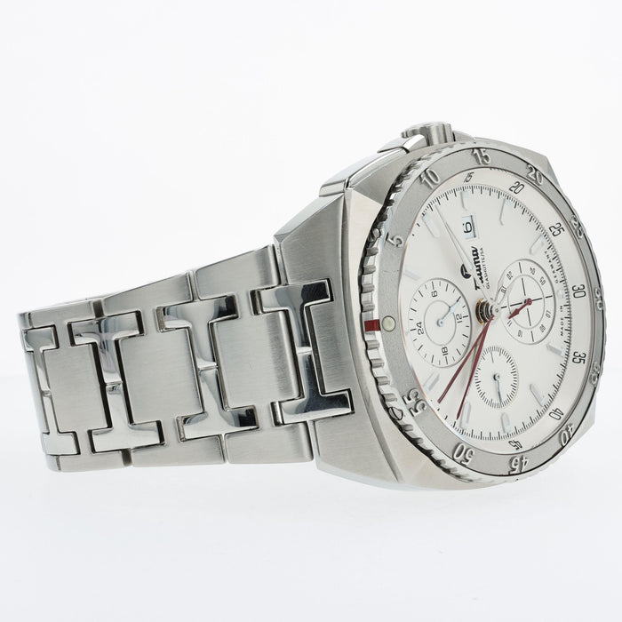 Tutima Saxon One Chronograph Automatic White Dial Stainless Steel 43MM 6420