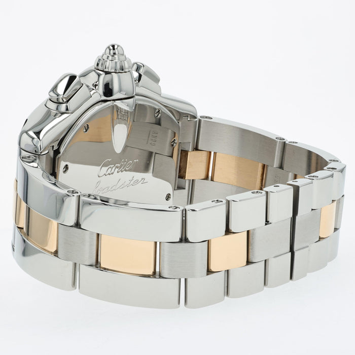 Cartier Roadster Chronograph 18kt Yellow Gold & Steel W62027Z1 2618