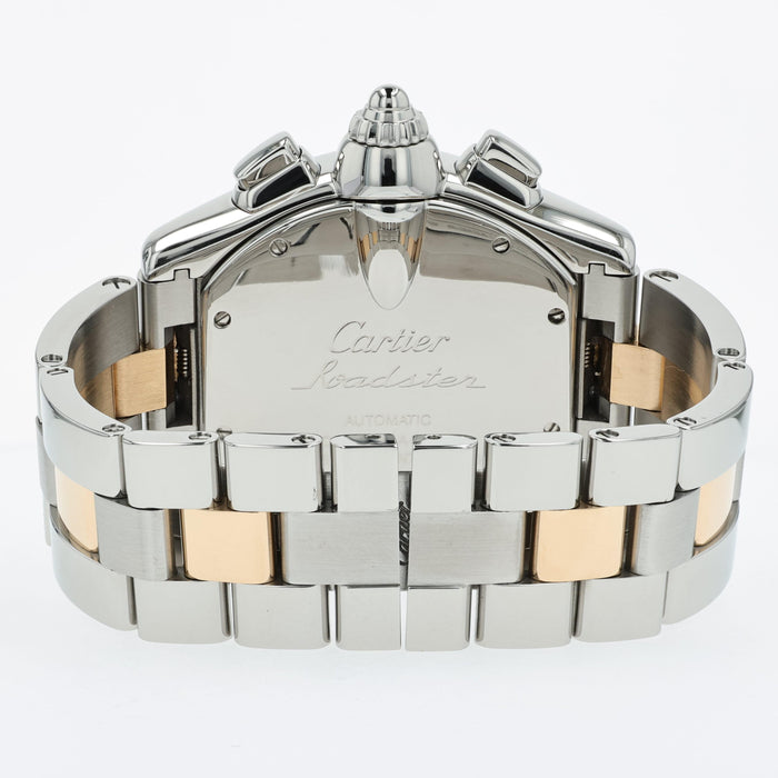Cartier Roadster Chronograph 18kt Yellow Gold & Steel W62027Z1 2618