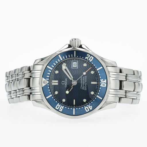 Omega Seamaster Blue Dial Quartz Ladies Stainless Steel 2583.80