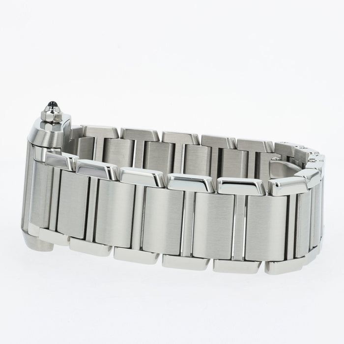 Cartier Tank Francaise Small Ladies Stainless Steel Blue Dial W51008Q3 2384