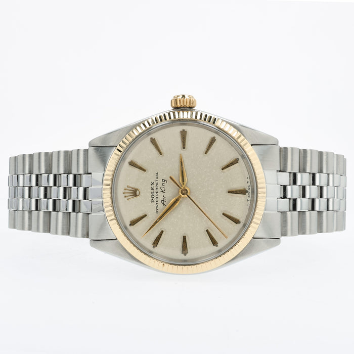 Rolex Air-King Silver Dial Yellow Gold & Stainless Steel 34MM 5501