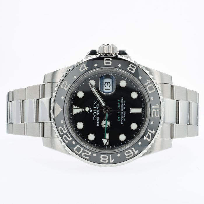 Rolex GMT-Master II Automatic 40mm Black Dial Stainless Steel 116710LN