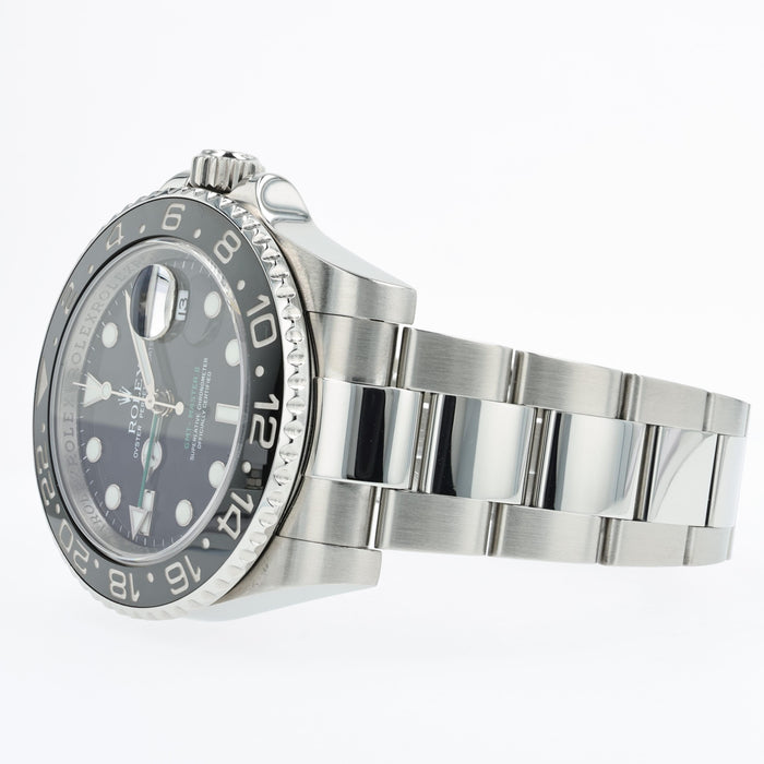 Rolex GMT-Master II Automatic 40mm Black Dial Stainless Steel 116710LN