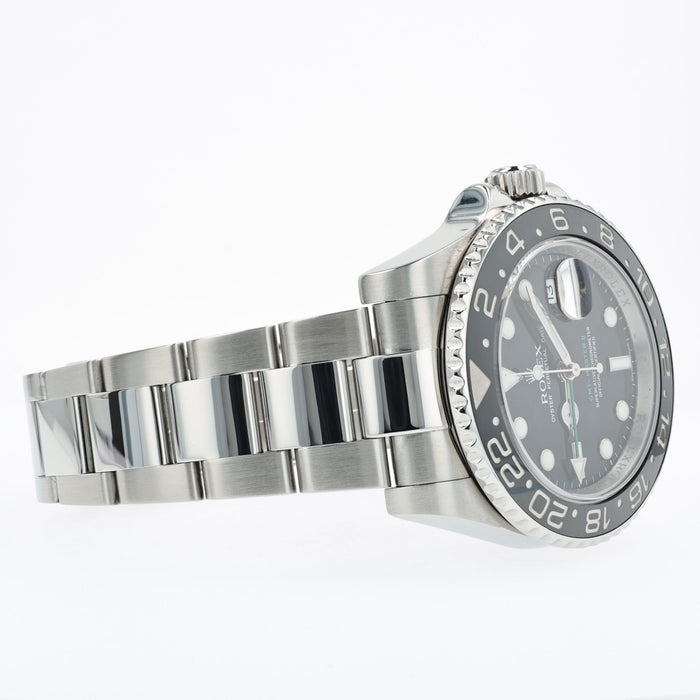 Rolex GMT-Master II Automatic 40mm Black Dial Stainless Steel 116710LN