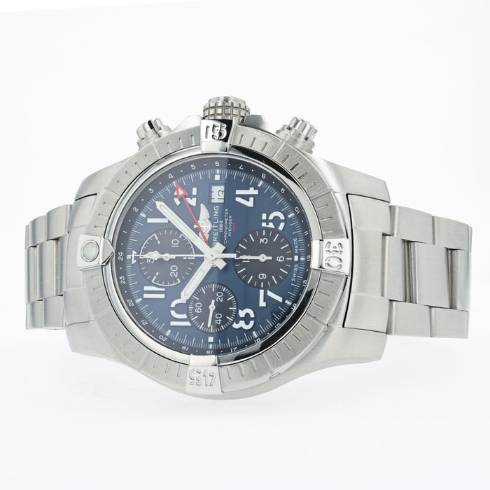 Breitling Avenger Chronograph GMT Blue Dial Stainless Steel 45mm A24315