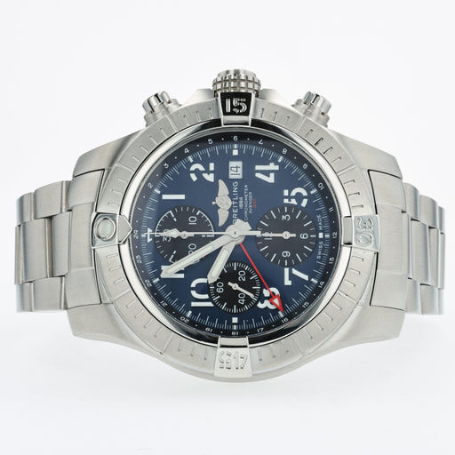 Breitling Avenger Chronograph GMT Blue Dial Stainless Steel 45mm A24315