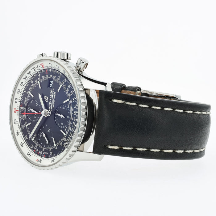 Breitling Navitimer Heritage Chronograph Black Dial Stainless Steel A13324