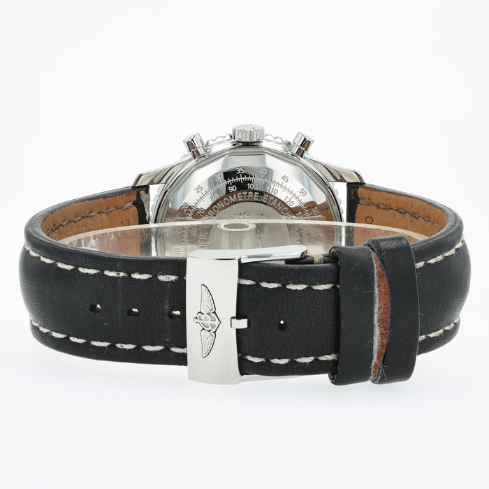 Breitling Navitimer Heritage Chronograph Black Dial Stainless Steel A13324